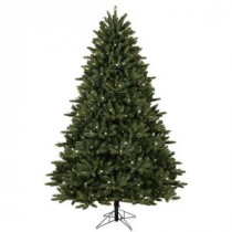 7.5 ft. Pre-Lit LED Just Cut Frasier Fir Artificial Christmas Tree with EZ Light Technology and Warm White LED Lights