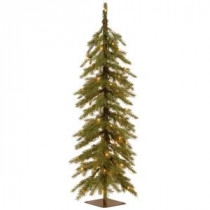 4 ft. Nordic Spruce Cedar Artificial Christmas Tree with Battery Operated Warm White LED Lights