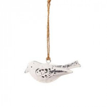 Fleur Collection 4.5 in. Tin Hanging Bird (8-Pack)