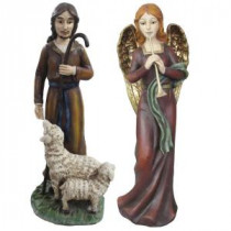 Angel and Shepherd Figures Set