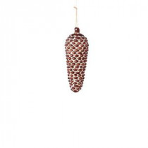Cherry Hill Lane Collection 11 in. Glass Pinecone Ornament (6-Pack)
