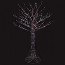 6 ft. Pre-Lit LED Deciduous Tree Sculpture with Color Changing Lights