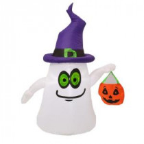 5 ft. H Inflatable Outdoor Ghost with Witch Hat