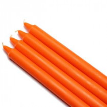 10 in. Orange Straight Taper Candles (12-Set)