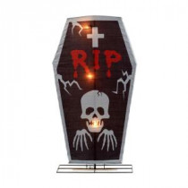 48 in. Pre-Lit RIP Tombstone