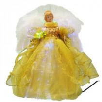 12 in. LED Angel Gold Tree Topper