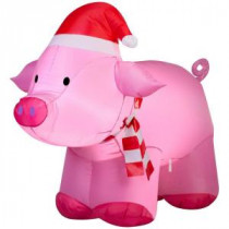 35.83 in. W x 26.77 in. D x 31.89 in. H Lighted Inflatable Outdoor Pig