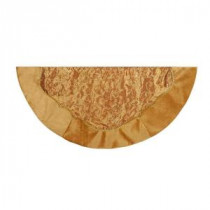 54 in. Gold Embroidery Sequin Christmas Tree Skirt
