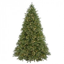 9 ft. Feel-Real Jersey Fraser Fir Artificial Christmas Tree with 1500 Clear Lights
