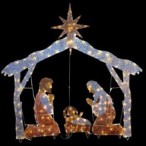 72 in. Nativity Scene with Clear Lights