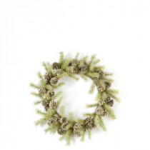 Evergreen Collection 24 in. Pine and Pinecone Artificial Christmas Wreath (Pack of 2)