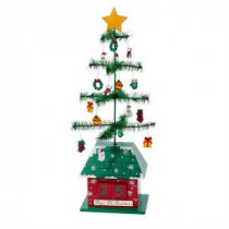17 in. Christmas Tree Calendar with Ornaments