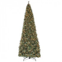 15 ft. Alexander Pine Quick-Set Artificial Christmas Tree with Pinecones and 1850 Clear Lights