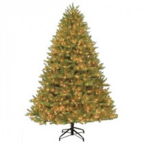 9 ft. Pre-Lit Ozark Spruce Artificial Christmas Tree with Clear Lights