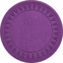 Purple 35 in. Round Pine Trees Under the Tree Mat