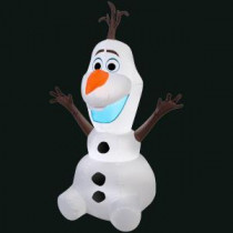 28.35 in. L x 17.72 in. W x 42.13 in. H Inflatable Frozen Olaf