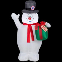 42 in. H Inflatable Frosty with Scarf and Present