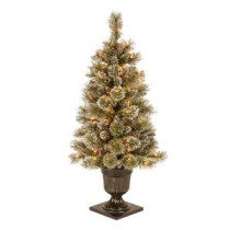 4 ft. Sparkling Pine Potted Artificial Christmas Tree with 70 Clear Lights