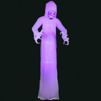 48.03 in. L x 31.50 in. W x 144.09 in. H Inflatable Lightshow Short Circuit Frightened Ghost Giant