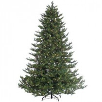 7.5 ft. Pre-Lit Natural Cut Rockford Pine Artificial Christmas Tree with Clear Lights