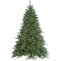 7.5 ft. Pre-Lit Grand Canyon Spruce Artificial Christmas Tree with Multi-Color Lights