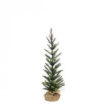 Evergreen Collection 3 ft. Indoor Unlit Artificial Slim Pine Tree