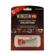 2 in. Window FX Christmas Time USB Collection with 6 Videos