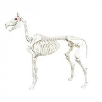 74 in. Halloween Standing Skeleton Horse