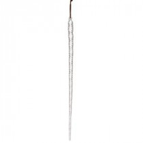 Snow Drift Collection 25 in. Glass Hollow Icicle Ornament (4-Pack)