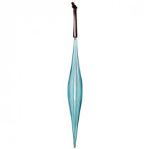 Textures and Patterns Collection 11 in. Glass Ribbed Icicle Ornament (6-Pack)