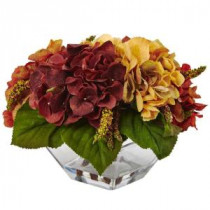 10 in. Autumn Hydrangea Berry with Vase