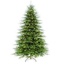 7.5 ft. Monterey Fir Memory Shape Artificial Christmas Tree with Clear Lights