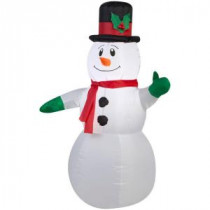 29.92 in. W x 20.87 in. D x 42.13 in. H Lighted Inflatable Outdoor Snowman