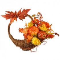 Harvest Accessories 23 in. Autumn Cornucopia Basket