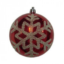 North Pole 4 in. Red Shatter Resistant Ornaments (6-Set)