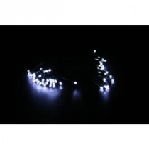 60-Light White LED&#39,s Solar String Lights - Display of 8