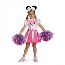 Minnie Mouse Girls Cheerleader Disney Costume