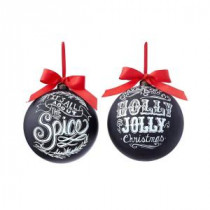 Classic Christmas Collection 6.5 in. Chalkboard the Spice Ornament (2 Styles) (6-Pack)