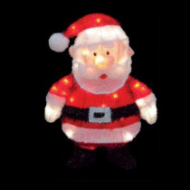 18 in. LED 3D Pre-Lit Santa Claus