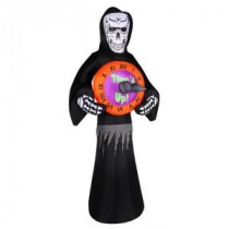 8 ft. Inflatable Reaper with Spinning Clock