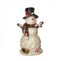19.7 in. H Battery Operated Lighted Musical Snowman Figurine