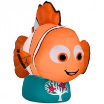 42.13 in. D x 23.23 in. W x 31.10 in. H Inflatable Nemo