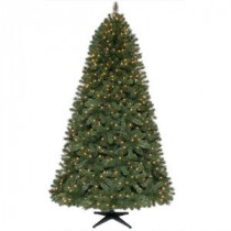 7.5 ft. Wesley Mixed Spruce Quick-Set Artificial Christmas Tree with 650 Clear Lights