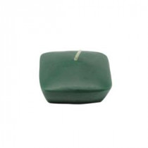 2.25 in. Hunter Green Square Floating Candles (12-Box)