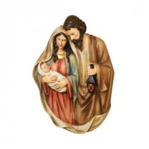 19 in. H Lighted Holy Family Wall Hanging