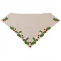60 in. Holly and Berries Mantle Swag Christmas Tree Skirt