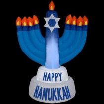 31.50 in. D x 21.65 in. W x 42.13 in. H Inflatable Outdoor Hanukkah Candles