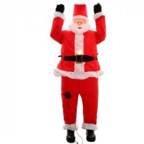 6.5 ft. Inflatable Santa Hanging from Roof