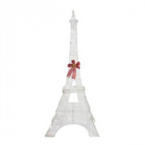 86 in. LED Lighted Twinkling PVC Eiffel Tower