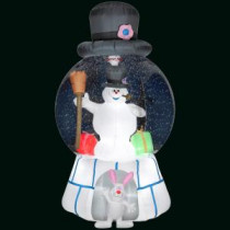 51 in. H Inflatable Snow Globe-Frosty with Presents-Frosty